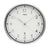 AMS Wall Clock 25 cm Ø Aluminum • Radio Controlled • Modern Design