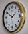 AMS Wall Clock 32x32x5 cm Brass • Radio-Controlled for Precision • Elegant Brass Casing