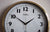 AMS Wall Clock 32x32x5 cm Brass • Radio-Controlled for Precision • Elegant Brass Casing