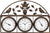 AMS Wall Clock 44x66x5 cm Metal • Precise Radio-Controlled Movement • With Temperature and Humidity
