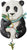 Allen Designs Wall Clock 30.5x21.5x6 cm Plastic • With Pendulum • Panda Design
