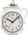 Atlanta Wall Clock 25x20x5 cm Ceramic • Radio-Controlled • Mediterranean Design