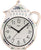 Atlanta Wall Clock 25x20x5 cm Ceramic • Radio-Controlled • Country Style