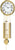 Hermle Wall Clock 68.58x22.86x10.16 cm Brass • German Quartz Movement • Westminster & Bim Bam Melodies