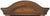 AMS Wall Clock 53x27x13 cm Wood • Mechanical 14-Day Movement • Manual Chime Shut-off