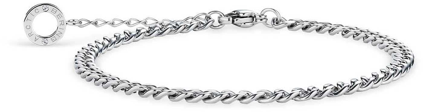 Bracelet curb chain stainless steel silver - Bering Jewelry Model: 649-17-190