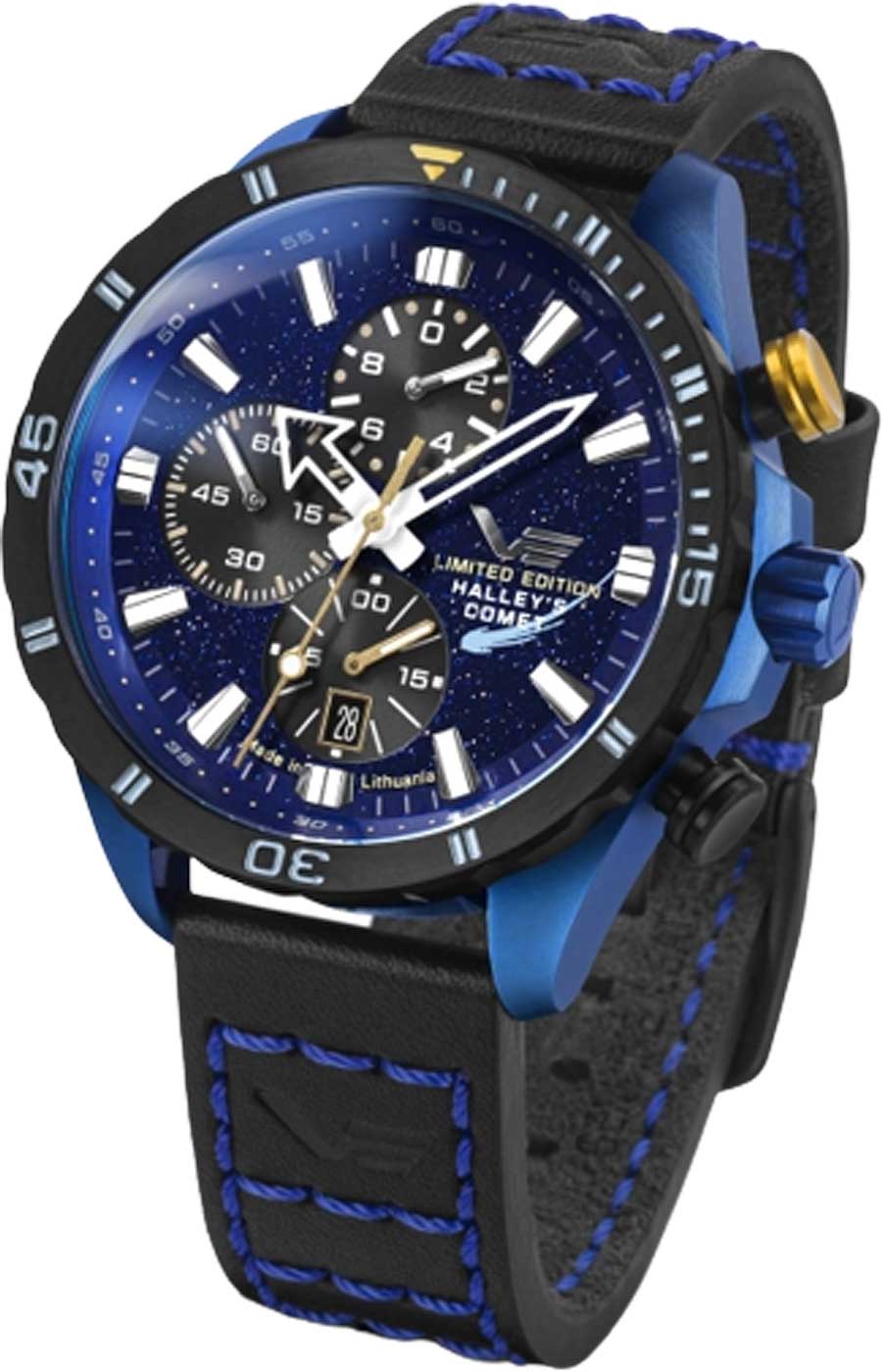 Vostok Europe Halley's Comet 6S10-320E694 Men's Watch • Aventurine Dial • 20 ATM