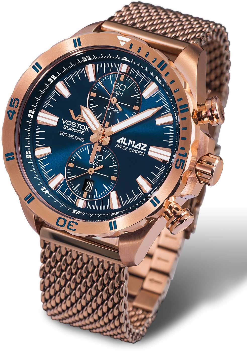 Vostok Europe Almaz 6S11-320B262 Men's Watch • 20 ATM • K1 Safety Glass