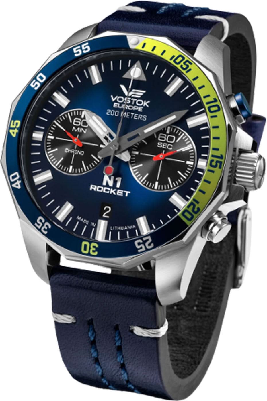Vostok Europe Rocket N1 6S21-225A708 Men's Watch • 20 ATM • K1 Safety Glass