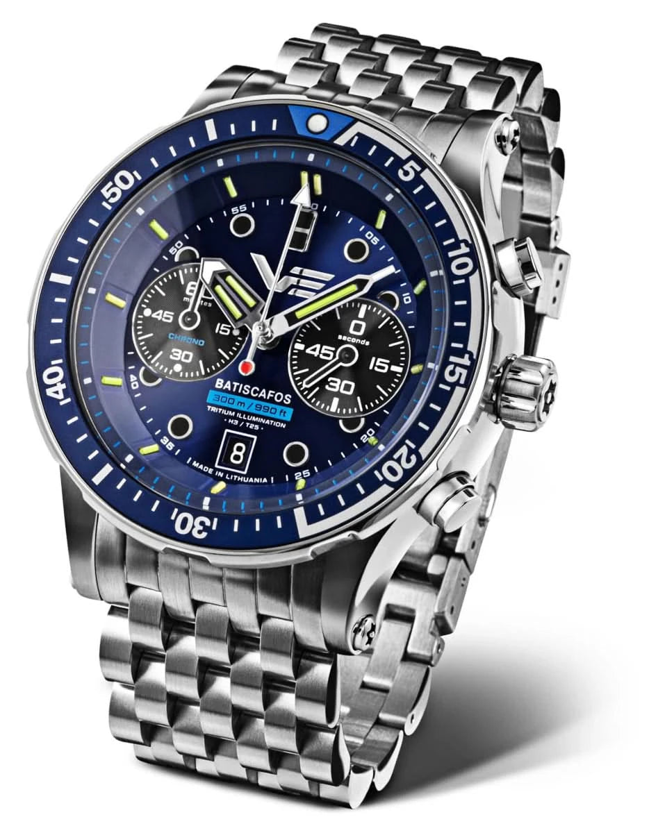 Vostok Europe Batiscafos 6S21-511A772B Men's Watch • 30 ATM Dive Watch • Tritium Illumination