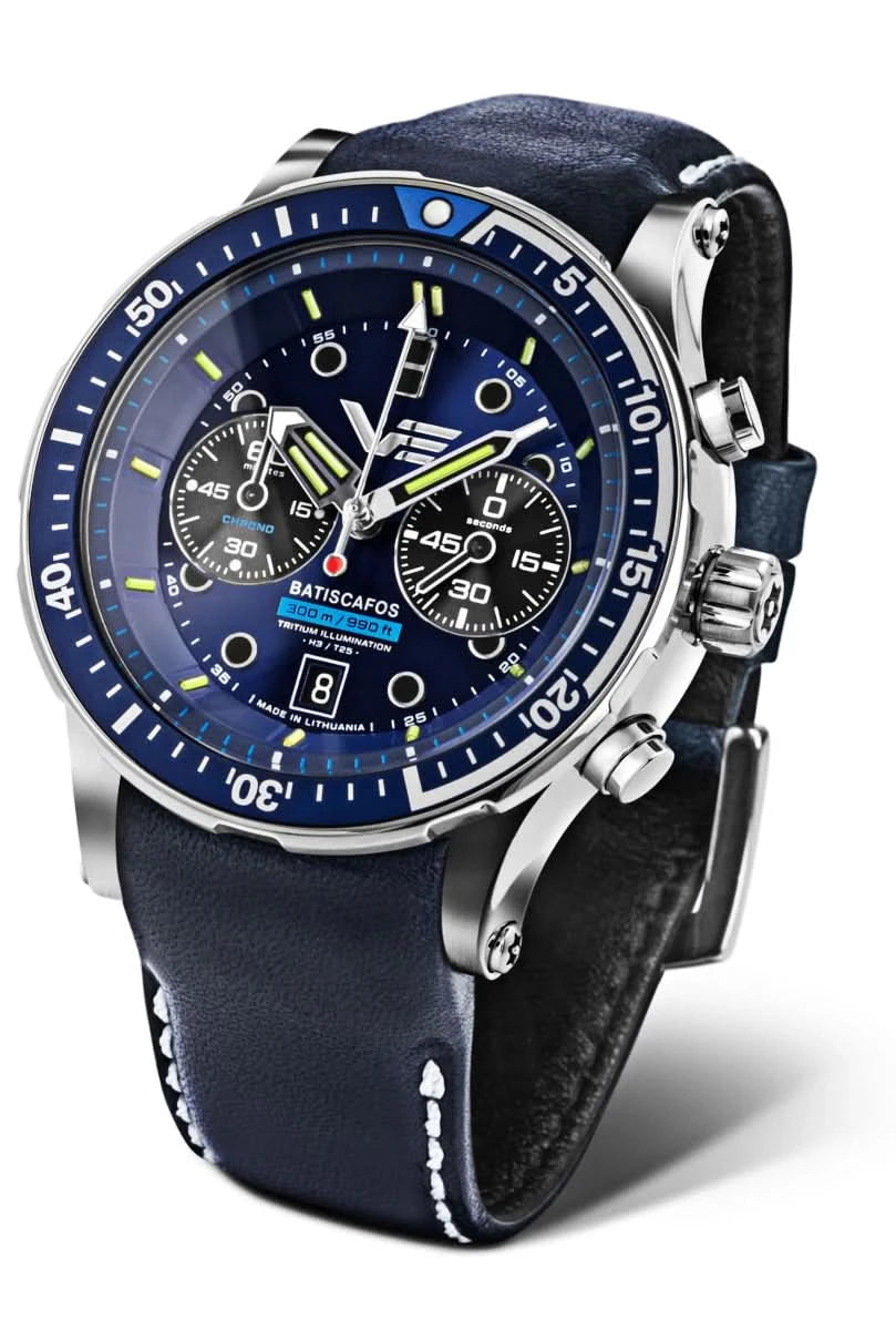 Vostok Europe Batiscafos 6S21-511A772 Men's Watch • 300m Water Resistant • Tritium Illumination