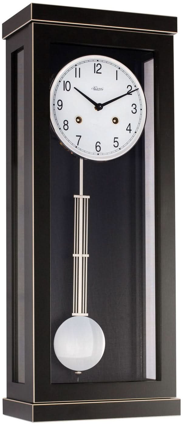 Hermle Wall Clock 57x22.5x13 cm Wood • 14-Day Movement • Half-Hour Strike