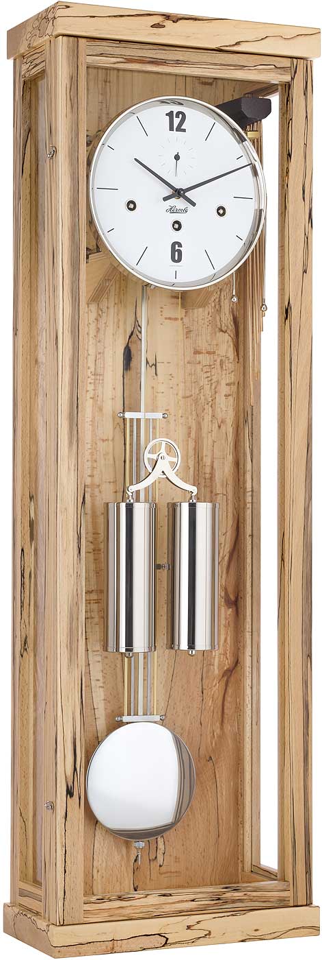 Hermle Wall Clock 86x27x13.5 cm Wood • Westminster Chime • Automatic Night Shut-off