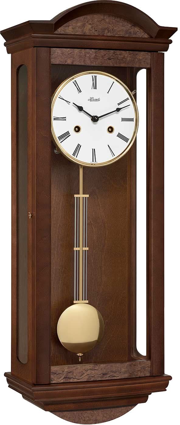 Hermle Wall Clock 65x24x14 cm Wood • Mechanical 8-day movement • Half-hour strike