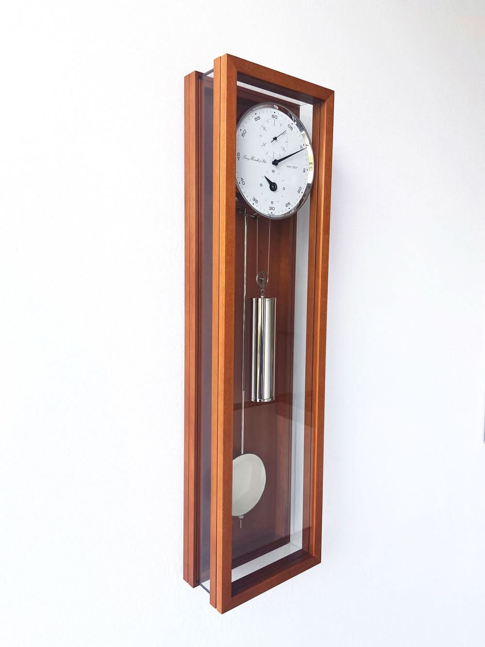 Hermle Wall Clock 86x23x13 cm Wood • Modern Design • Precision Movement