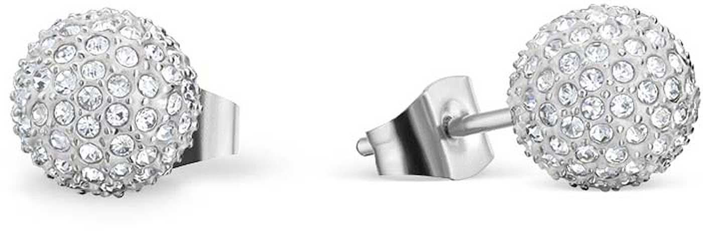 Ball stud earrings with stones - Bering Jewelry Model: 719-17-05