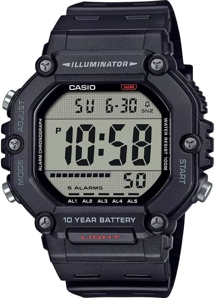 Casio Collection AE-1600H-1AVEF Men's Watch • 10-Year Battery • World Time
