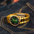 Casio Collection MTP-1302PGC-3AVEF Watch • Green Dial • Rose Gold Finish
