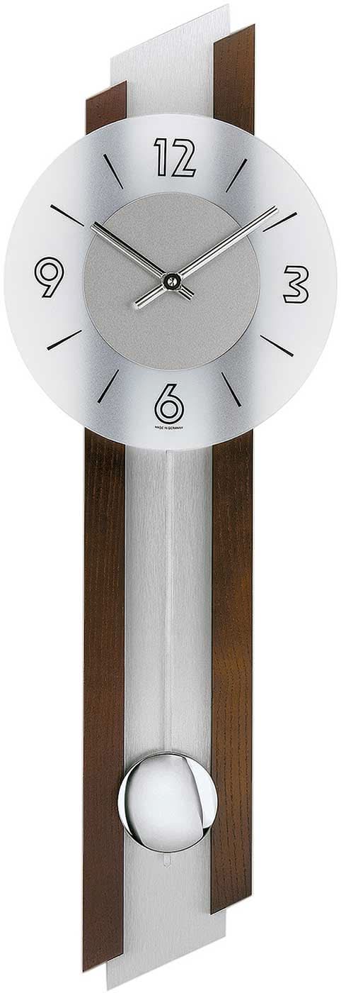AMS Wall Clock 62x23x7 cm Wood • Modern Design • With Pendulum