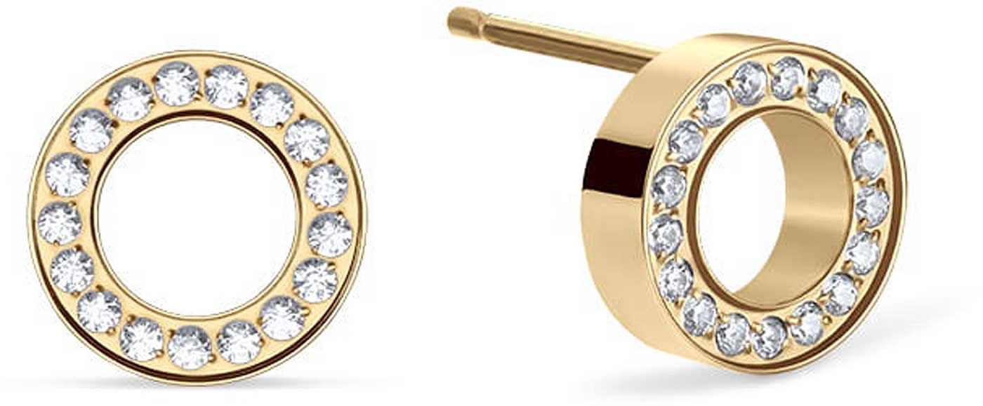 Round stud earrings with stones - Bering Jewelry Model: 721-27-05
