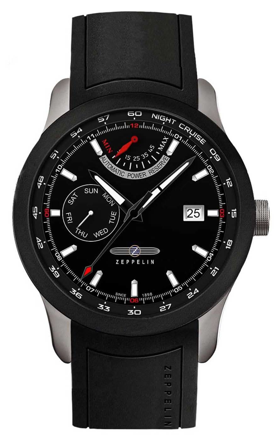 Zeppelin Night Cruise 7262-2 Men's Watch • Automatic • Sapphire Crystal