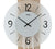 AMS Wall Clock 60x23x7 cm Wood • Modern Design • Quartz Pendulum Movement
