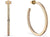 Stainless Steel Creole Earrings with Stones - Bering Jewelry Model: 731-27-05