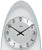AMS Wall Clock 50x19x3 cm Glass • Precise Quartz Pendulum Movement • Modern Glass-Metal Design