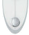 AMS Wall Clock 50x19x3 cm Glass • Precise Quartz Pendulum Movement • Modern Glass-Metal Design