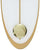 AMS Wall Clock 50x19x3 cm Metal • Modern Pendulum Clock • Elegant Gold Design