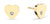 Heart-shaped stud earrings with stones - Bering Jewelry Model: 742-27-05
