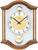 AMS Wall Clock 34x26x6 cm Oak • Modern Design • Double Pendulum • Made in Germany