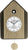 AMS Wall Clock 34x24x5 cm Wood • Cuckoo Call • Modern