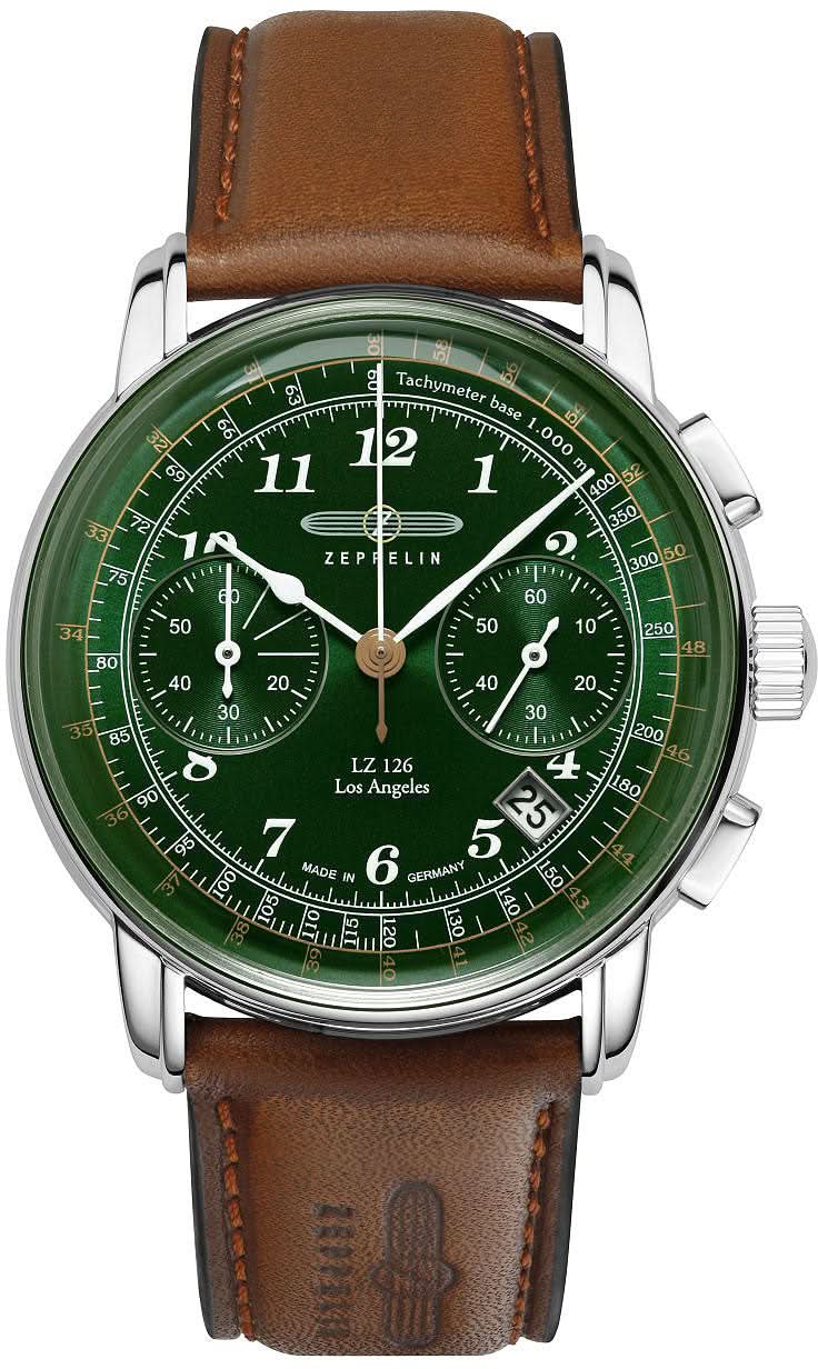 Zeppelin LZ 126 Los Angeles 7614-4 Men's Watch • Made in Germany • Chronograph