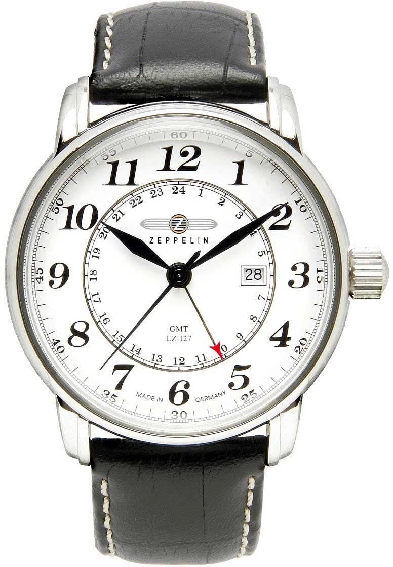 Zeppelin LZ 127 7642-1 Men's Watch • Made in Germany • GMT