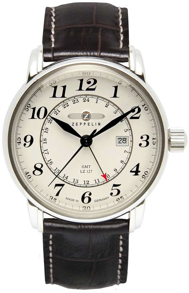 Zeppelin LZ 127 Graf Zeppelin 7642-5 Men's Watch • GMT Function • Made in Germany