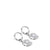 Arctic Flowers Earrings Silver shiny - Sun Motif Stainless Steel - Bering Model 765-150-05