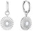 Arctic Flowers Earrings Silver shiny - Sun Motif Stainless Steel - Bering Model 765-150-05