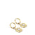 Earrings, shiny gold with Arctic flower motif - BERING Model: 765-259-05