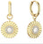 Earrings, shiny gold with Arctic flower motif - BERING Model: 765-259-05