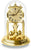 Haller Table Clock 23x15 cm Brass • Precise Quartz Movement • Elegant Brass Appliques