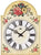 AMS Wall Clock 34x25x12 cm Wood • Hand-painted wood • Mechanical pendulum movement