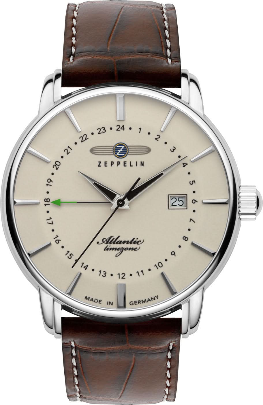 Zeppelin LZ 127 8644-3 Men's Watch • Made in Germany • GMT