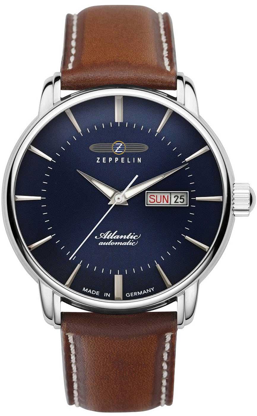 Zeppelin Atlantic 8466-3 Men's Watch • Automatic Movement • Day-Date