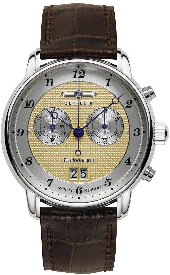 Zeppelin Friedrichshafen 8584-5 Men's Watch • Historic Aviation Design • Made in Germany