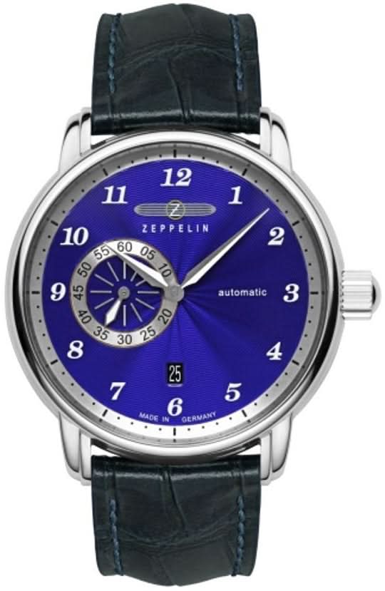 Zeppelin New Captain's Line 8604-3 Men's Watch • Made in Germany • Open Heart