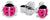 Princess Lillifee 9045990 Stud Earrings Ladybug Pink