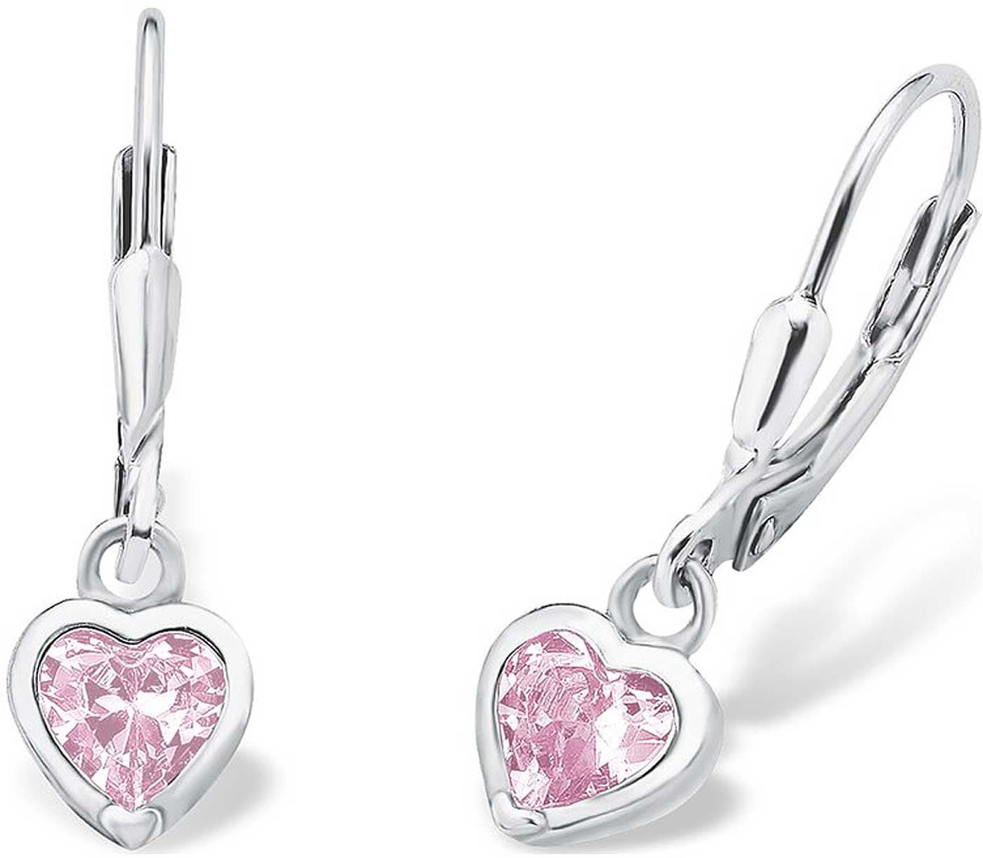 Princess Lillifee 9081905 Drop Earrings with Pink Hearts