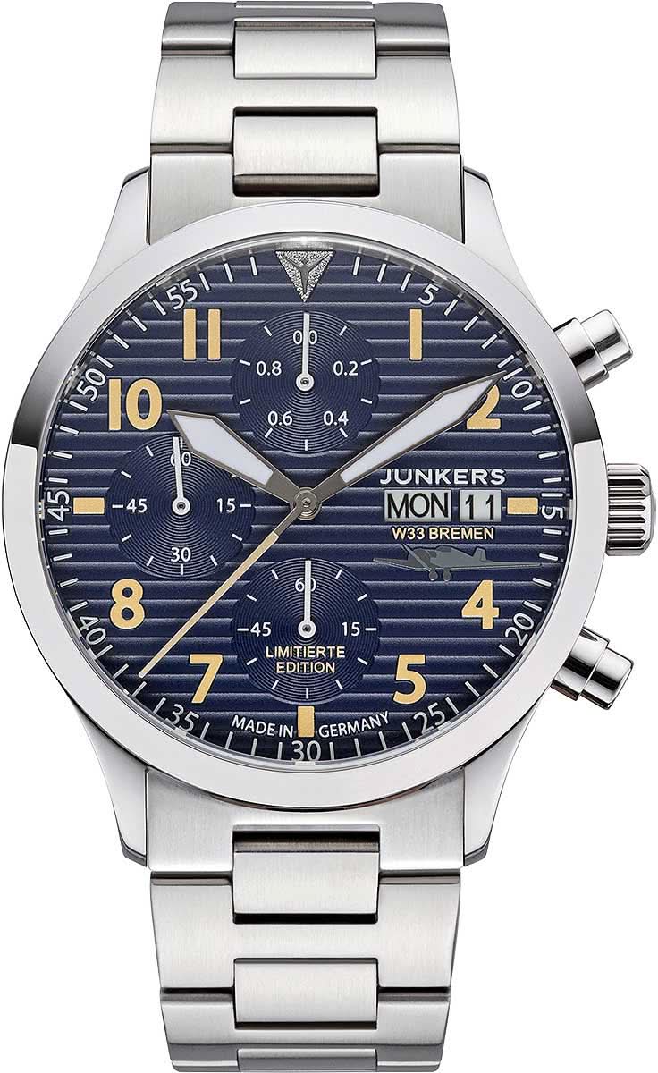 Junkers W33 9.14.02.01.M Men's Watch • Corrugated Metal • Sapphire Crystal