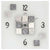 AMS Wall Clock 30x30x5 cm Glass • Silent Quartz Movement • Modern Design